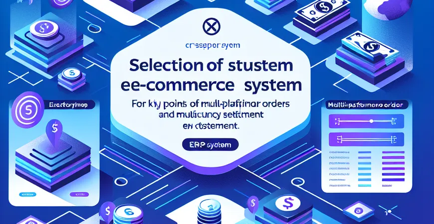 跨境电商企业 ERP 系统怎么选？多平台订单与多币种结算的适配要点
